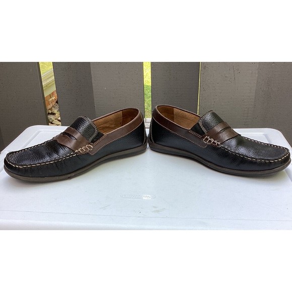 Florsheim mens brown Black sz 8.5. Driving Shoes Loafers Slip On  Casual Moc - Picture 6 of 9